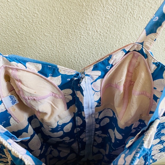 Riviera by Ceeb vintage shell print swimsuit dress one piece plus Sz 44 … - Picture 5 of 9